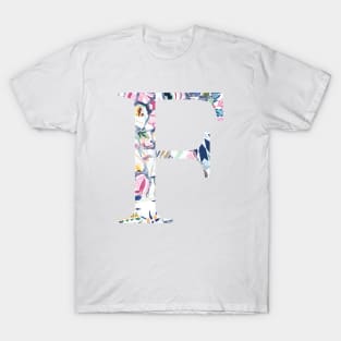 Gaudi Barcelona Mosaic Letter F T-Shirt